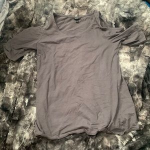 Torrid Grey Cold Shoulder Top